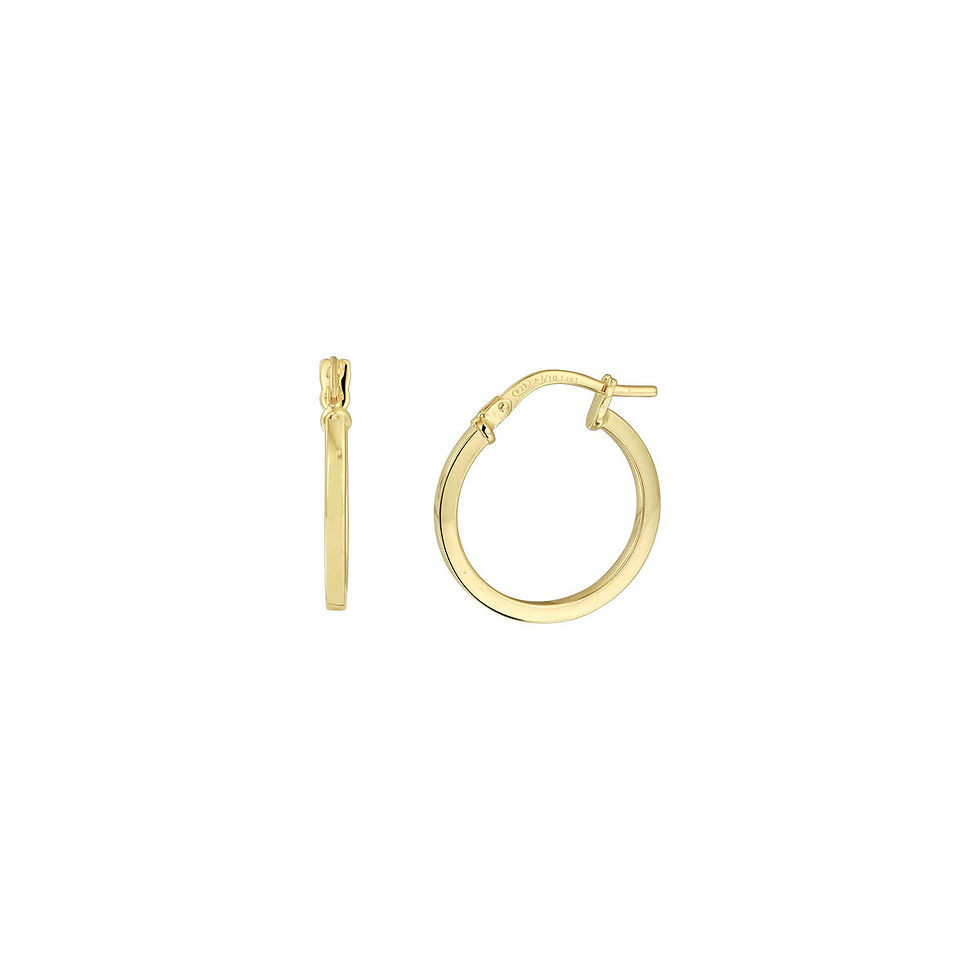 410287 Silgold gouden creolen vierkante buis 1.6mm 19.5mm