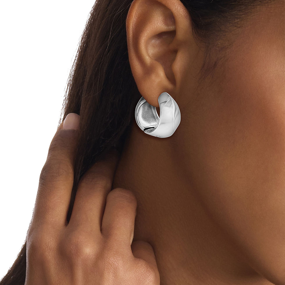 CJ35000819 Calvin Klein Sculpted oorbellen