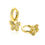 Thumbnail: ZICH2742 ZINZI gold plated zilveren oorbedels vlinder en zirconia