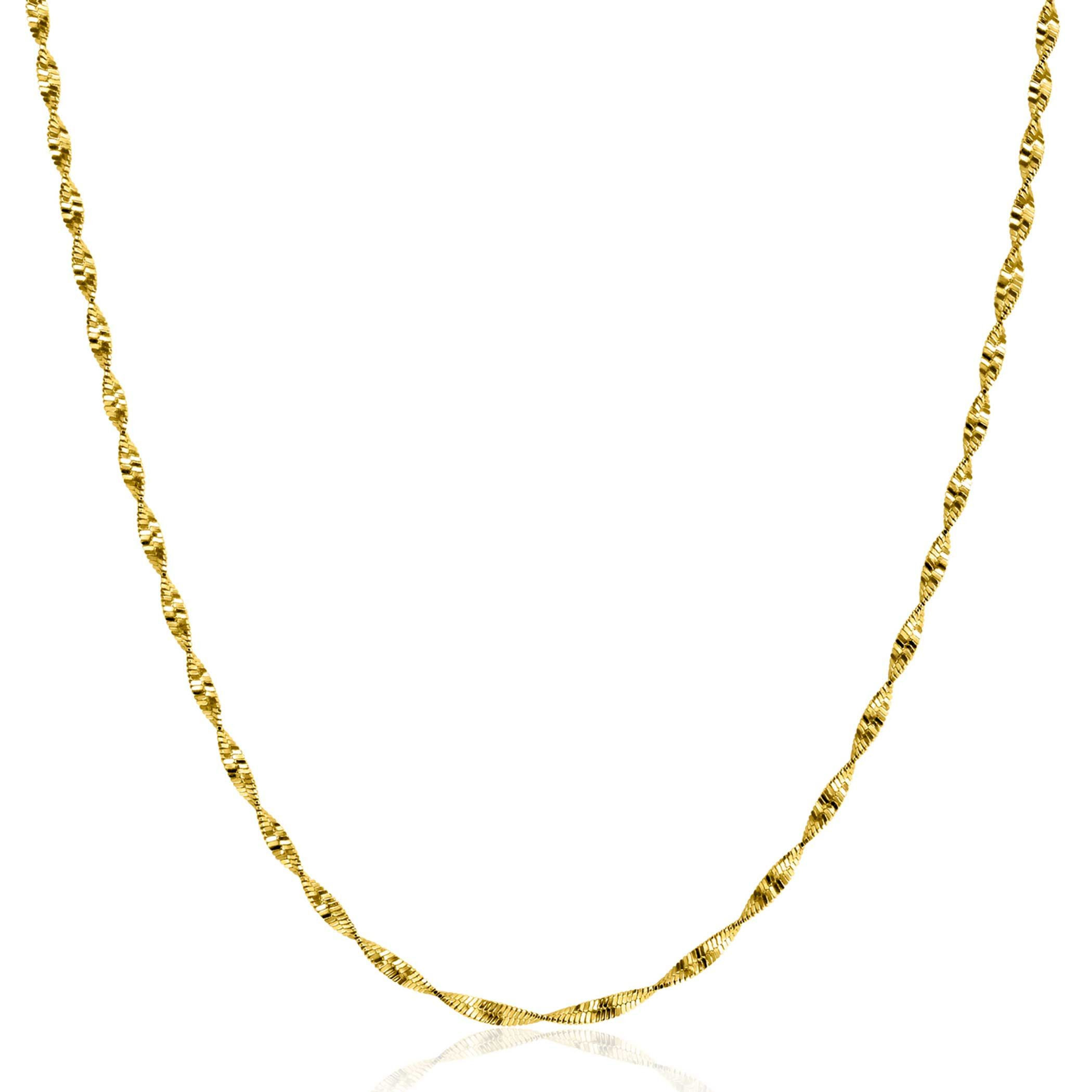 ZIC2585G ZINZI goldplated zilveren singapore collier