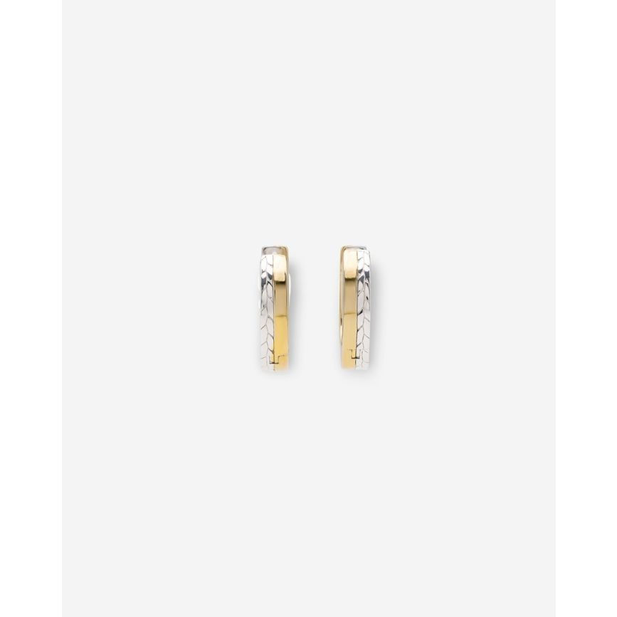 Thumbnail: 203GV Buddha to Buddha Esther Dual Hoops Set Zilver Verguld