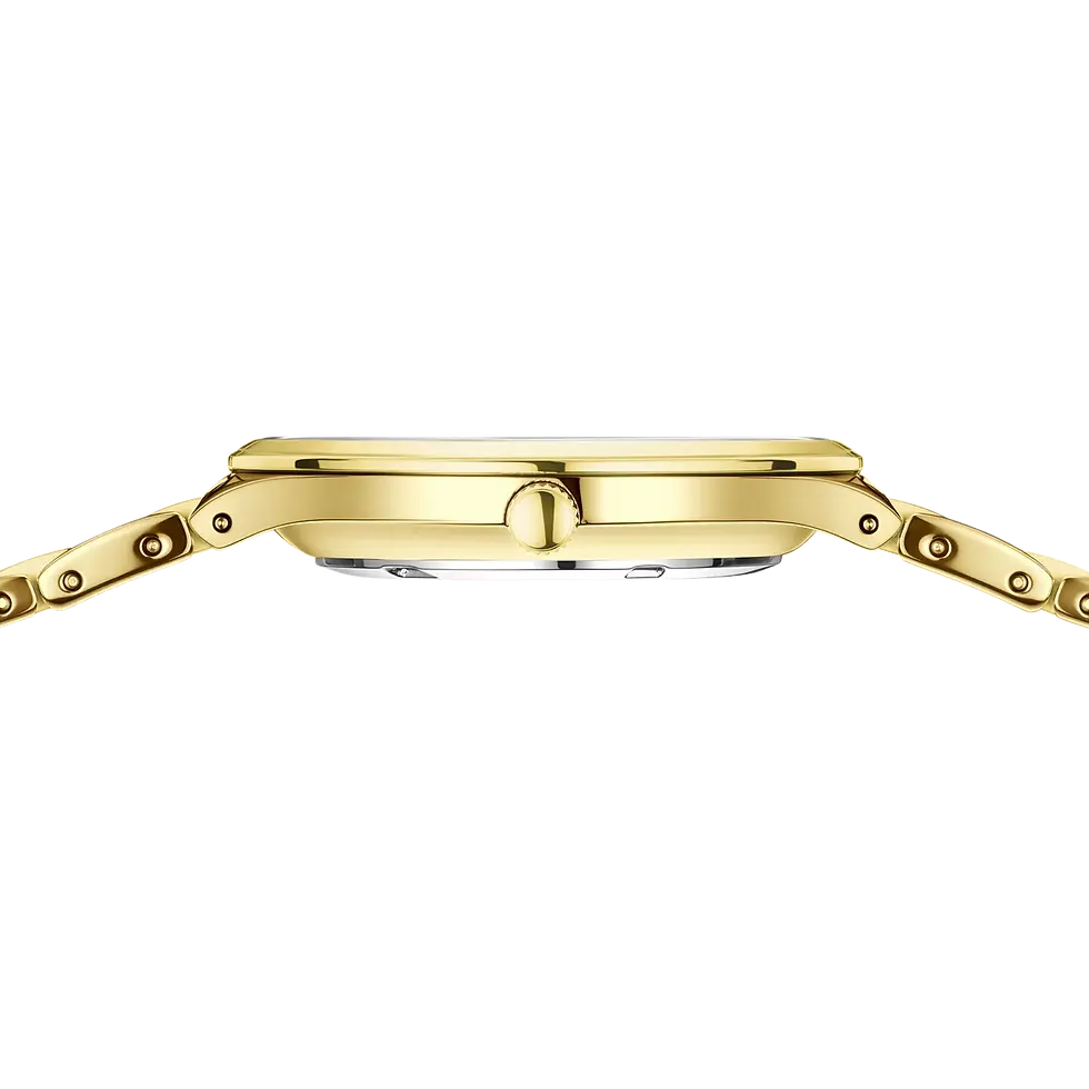 Thumbnail: 15634-732 Bering Classic dameshorloge goudkleur met diamant
