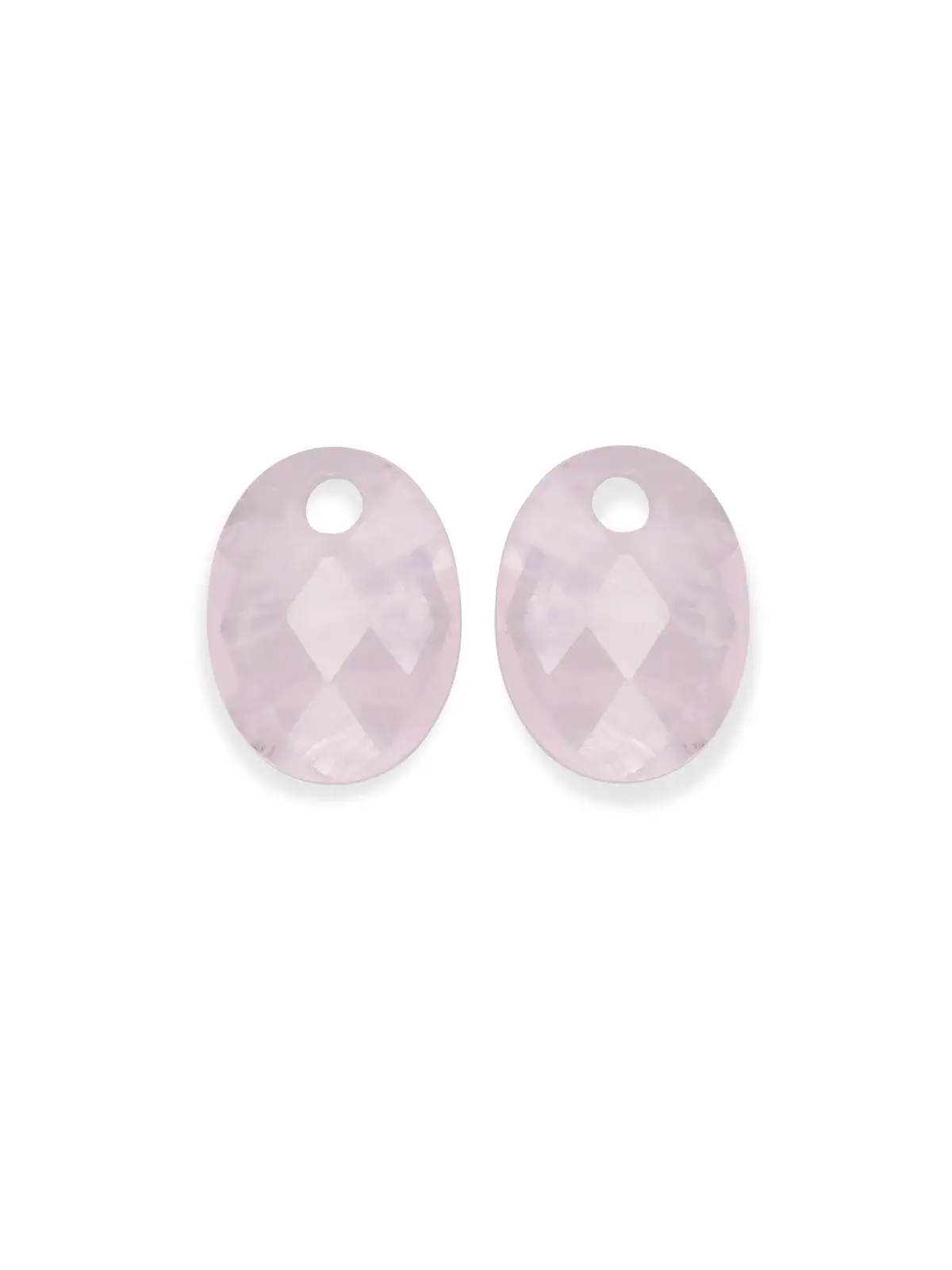 EAGEM13-MO Sparkling Jewels Medium Oval Rose Quartz oorbel steen