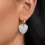 Thumbnail: EAGEM54-TRI Sparkling Jewels Moonstone Trillion Cut oorbel stenen