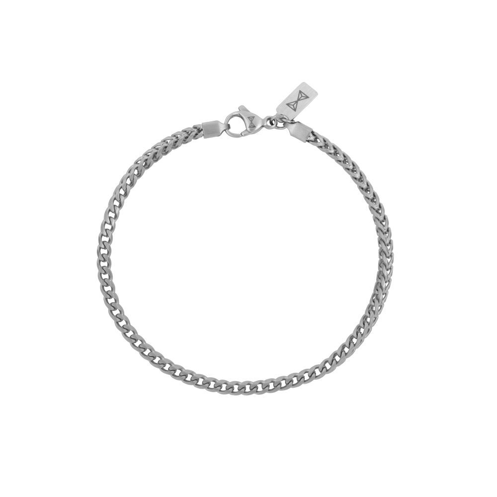 AZ-BM014-A Aze Jewels Foxtail Three gematteerde stalen armband