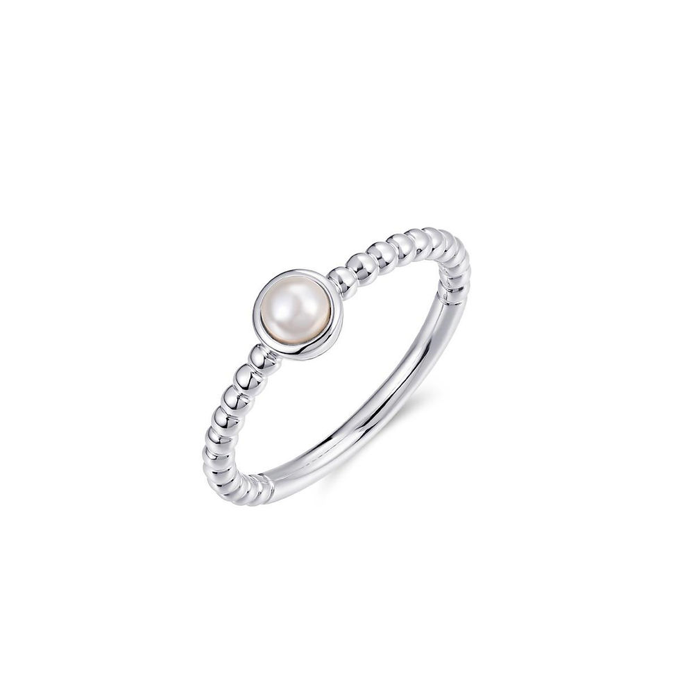 R477WP Gisser Jewels zilveren ring parel