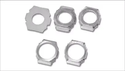 Thumbnail: GM-2100YMG-9AER G-Shock G-Steel Fine Metallic horloge goudkleur