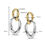 Thumbnail: OF607651 ExcellentJewelry oorhangers zilver met 14k goud