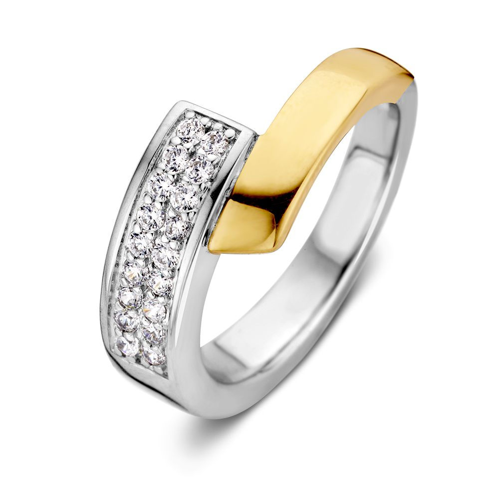 RF626846 ExcellentJewelry ring zilver met 14k goud