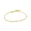 Thumbnail: B005-02G Ania Haie Gold Geometry Mixed Discs zilveren armband