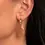 Thumbnail: EAGEM58-FCLF-S Sparkling Jewels Sunstone Leaf oorbedel