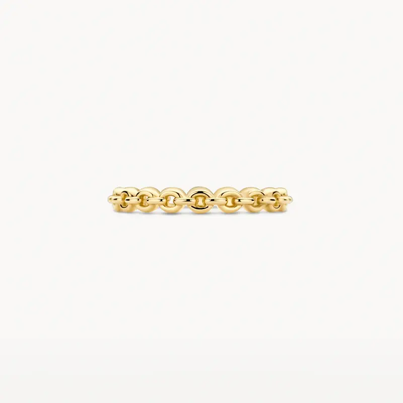 Thumbnail: 1246YGO  Blush 14k geelgouden ring schakel motief