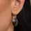 Thumbnail: EAG28 Sparkling Jewels Fuse Huggies oorbellen goudkleurig