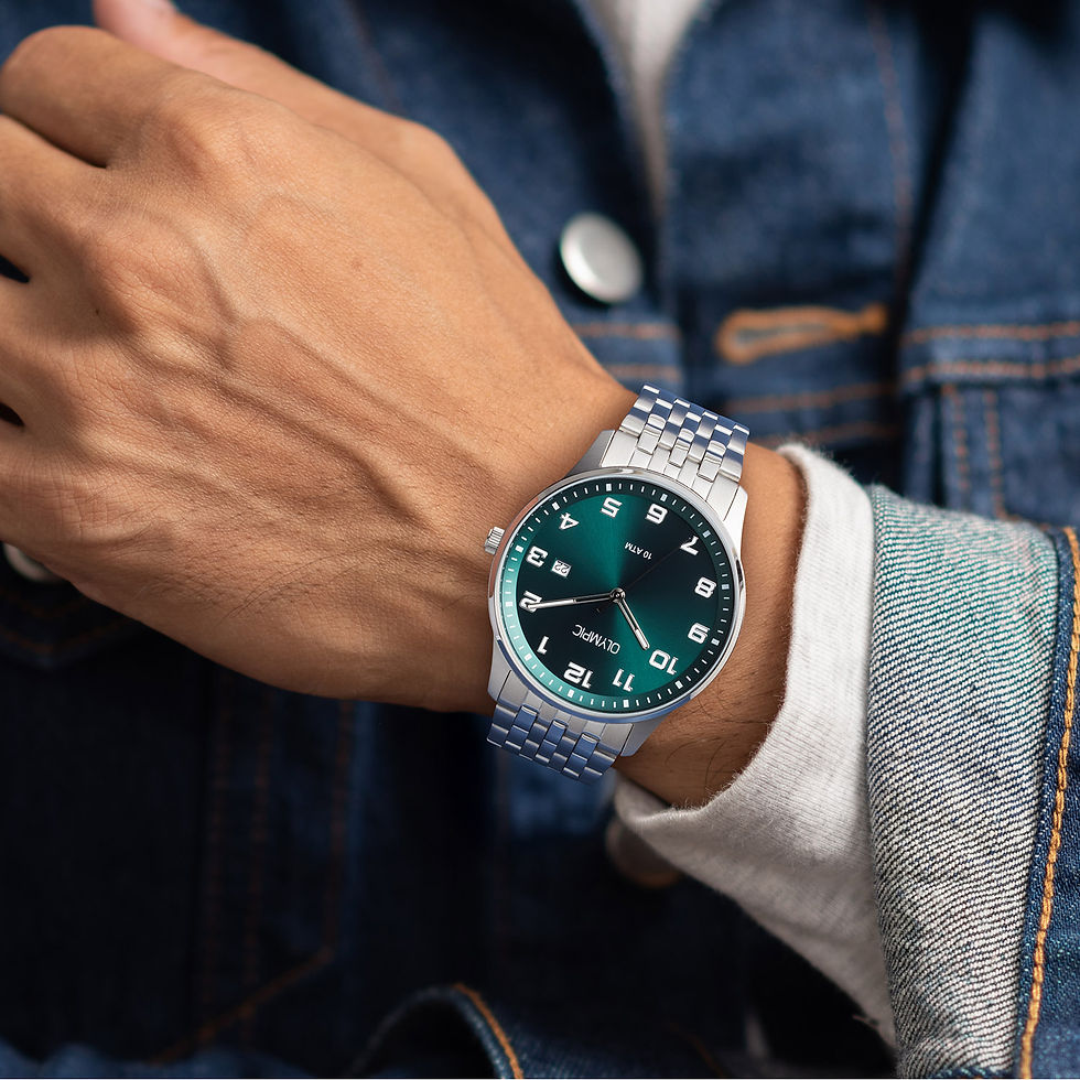Thumbnail: OL26HSS329 Olympic Julian herenhorloge staal