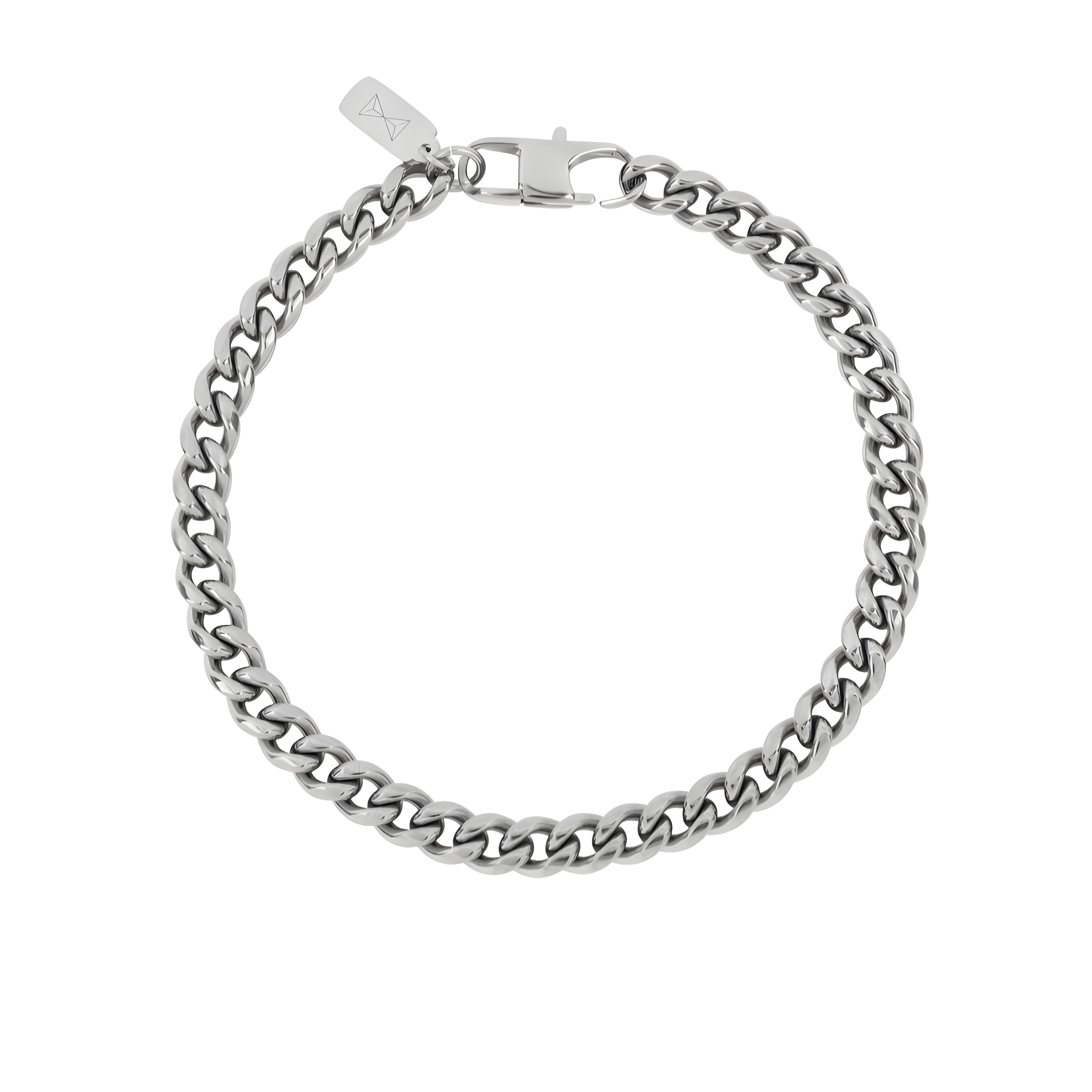 AZ-BM012-A Aze Jewels Gourmette Six stalen armband