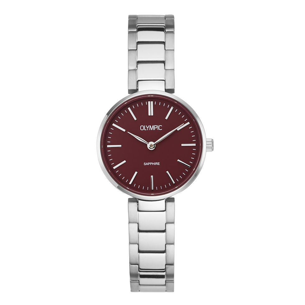 OL80DTT001 Olympic titanium dameshorloge saffierglas