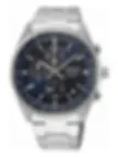 SSB377P1 Seiko heren chronograaf staal bracelet blauw 100m