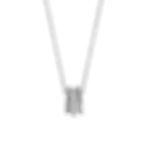 34058ZI Ti Sento zilveren collier 3 ringetjes zirconia