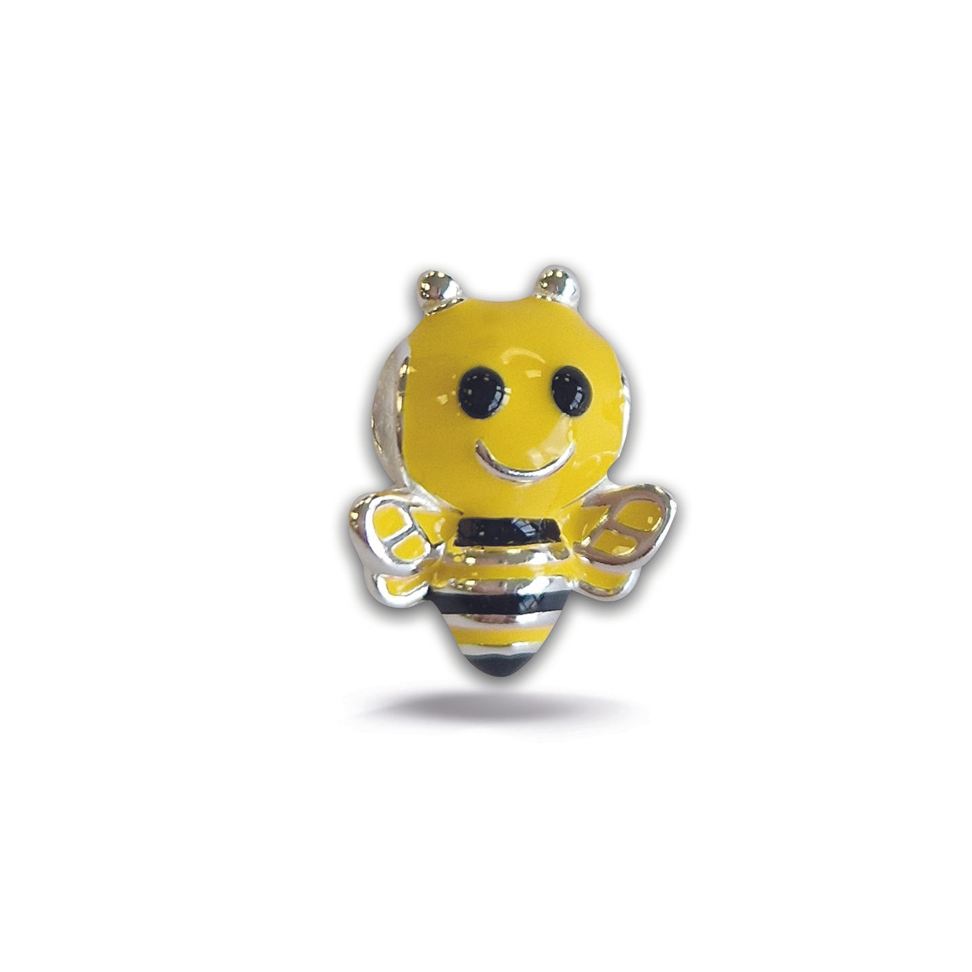 567.486 Bellini zilveren bedel bijtje geel