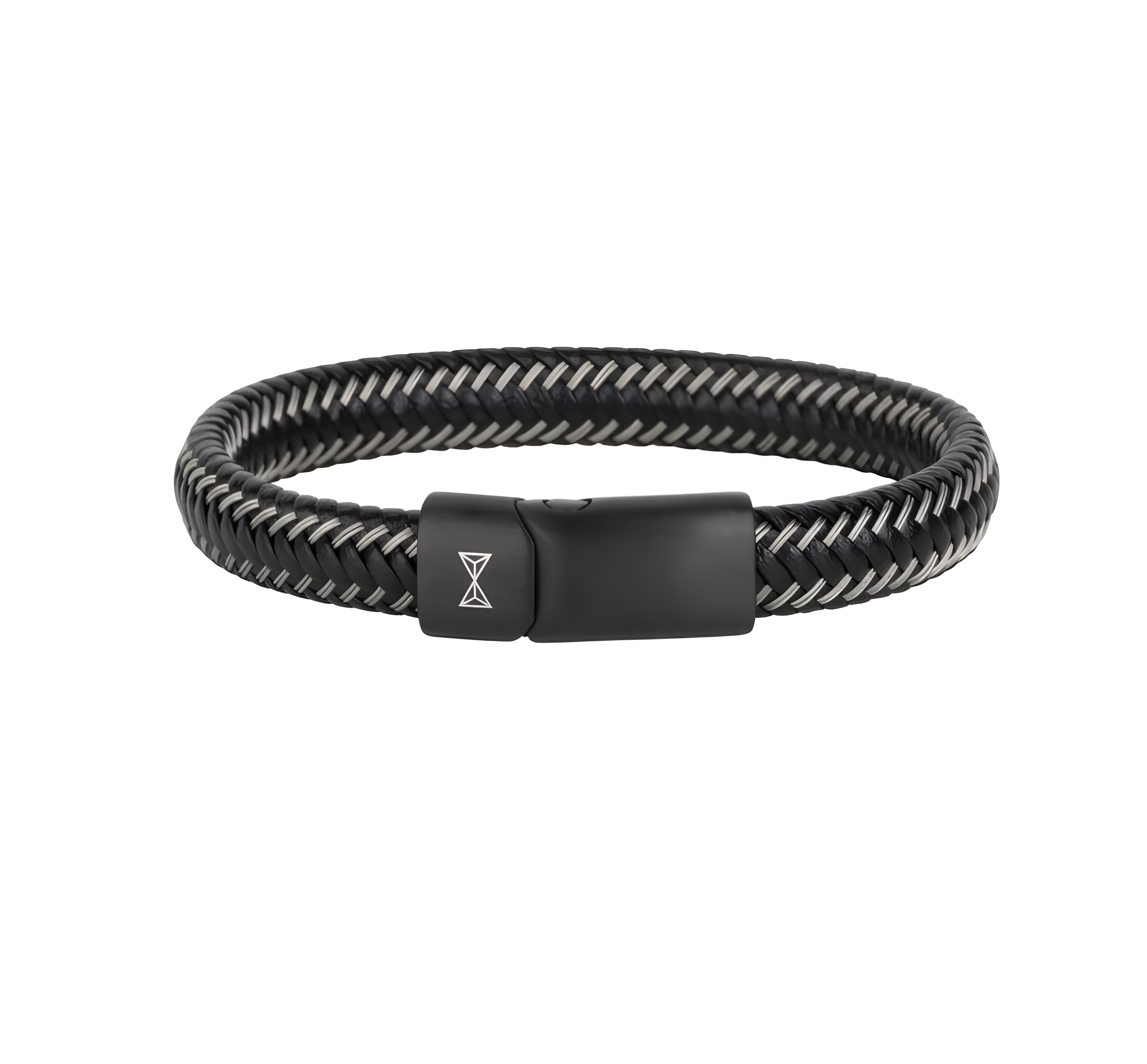 AZ-BL007-H Aze Jewels Iron John Metal Black-on-Black armband