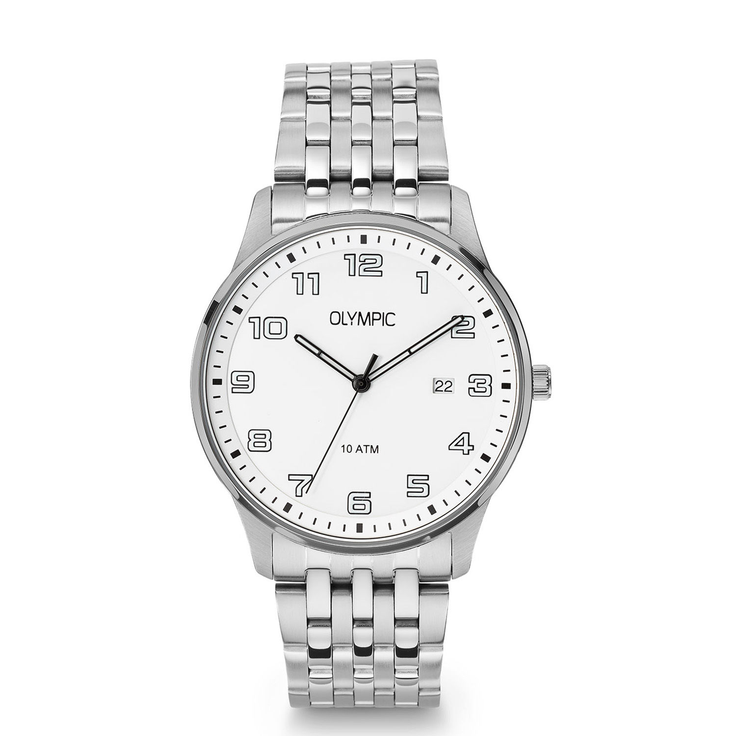 OL26HSS327 Olympic Julian herenhorloge staal