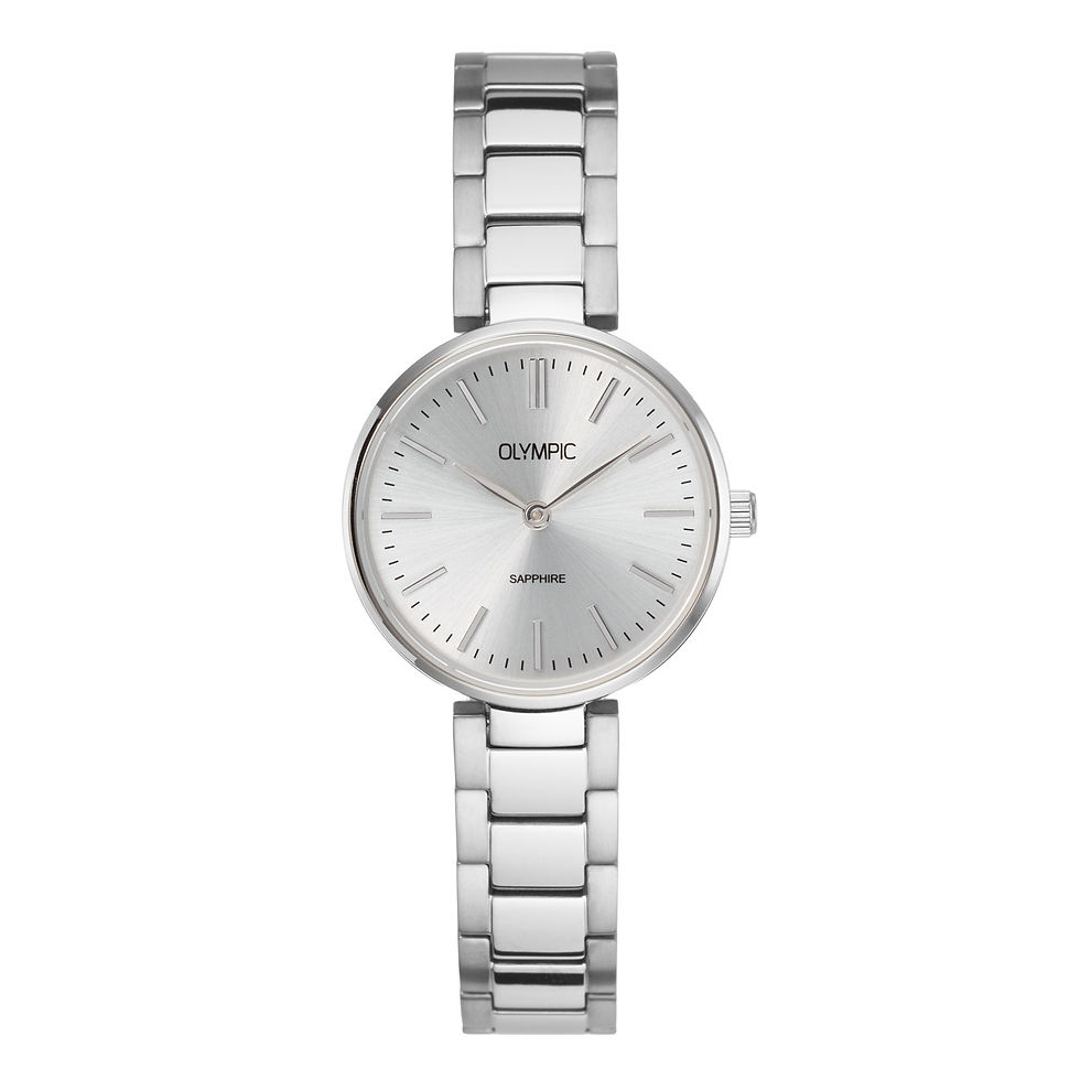 OL80DTT003 Olympic titanium dameshorloge saffierglas