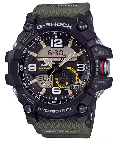 GG-1000-1A3ER G-Shock Mudmaster horloge Twin Sensor