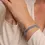 Thumbnail: SB-GEM56-3MM-LINE Sparkling Jewels Aquamarine Universe armband