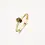 Thumbnail: 1242YSQ Blush 14k geelgouden ring met smokey quartz