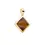 Thumbnail: SP32G-G09 Sparkling Jewels Tiger Eye Cushion Cut hanger goud