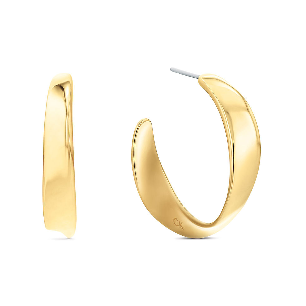 CJ35000534 Calvin Klein Ethereal Metals oorringen goudkleur