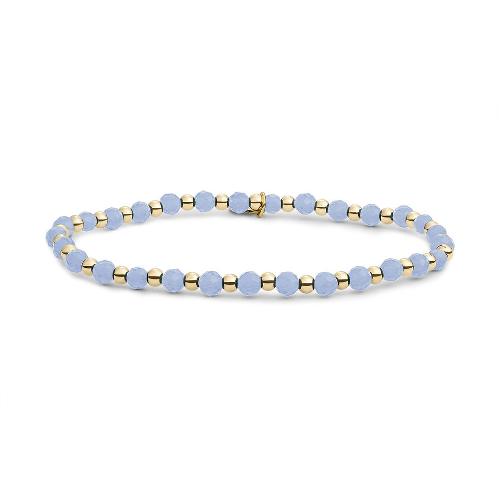 SBG-GEM68-3MM-MIX Sparkling Jewels Interstellar Armband Milky Blue Jade