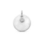 72595 Zilveren graveerplaat rond gematteerd met zirconia