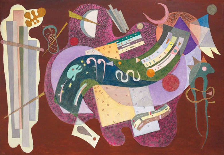 Wassily Kandinsky "Rigide et Courbe" - madeaertis.org