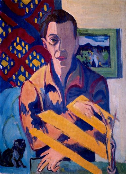 Ernst Ludwig Kirchner (1880, Aschaffenburg - 1938, Davos), “Autoritratto malato” / “Self-portrait”, 1931 - madeartis.org