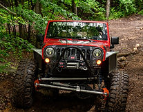 Custom Jeep Wrangler built by Powerhouse Jeeps with upgraded engine, suspension, and driveline components