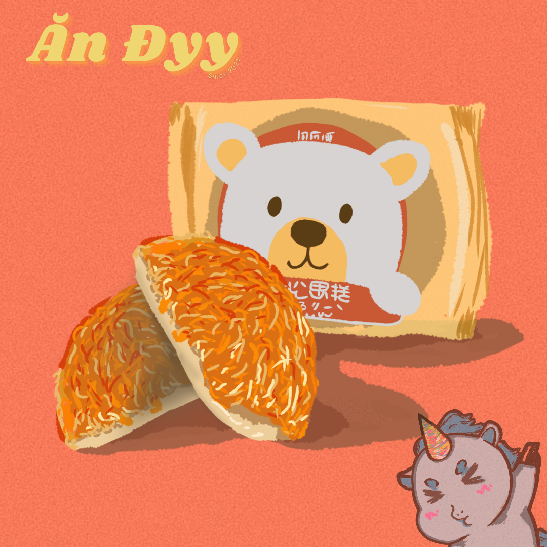 Bánh gấu ruốc chà bông