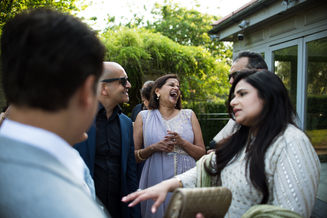 Vibrant decorations and smiling guests at a lively event, taken during a party photography London session