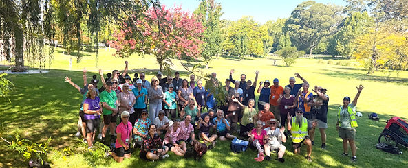 Socials face-to-face at the Great East Rail Trail ride