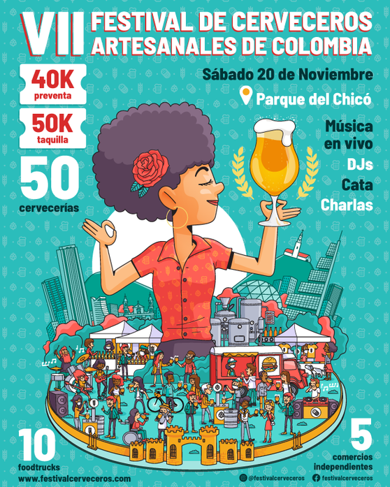 Cartel Cerveza Artesanal Bogotá 2021