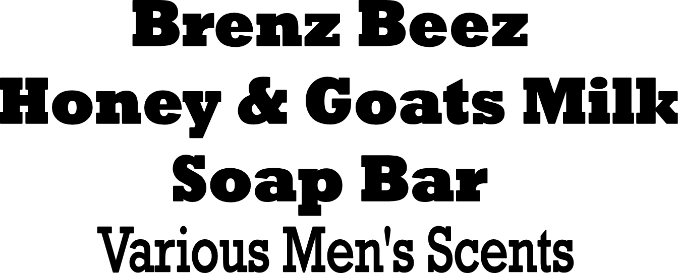 Brenz Beez Honey & Goats Milk Soap Bar - Various Men's Scents