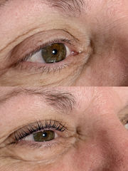 Hybrid Lash Extensions on our client from Auburn Bay