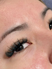 Volume Eyelash Extensions on a client at Seton ridge studio