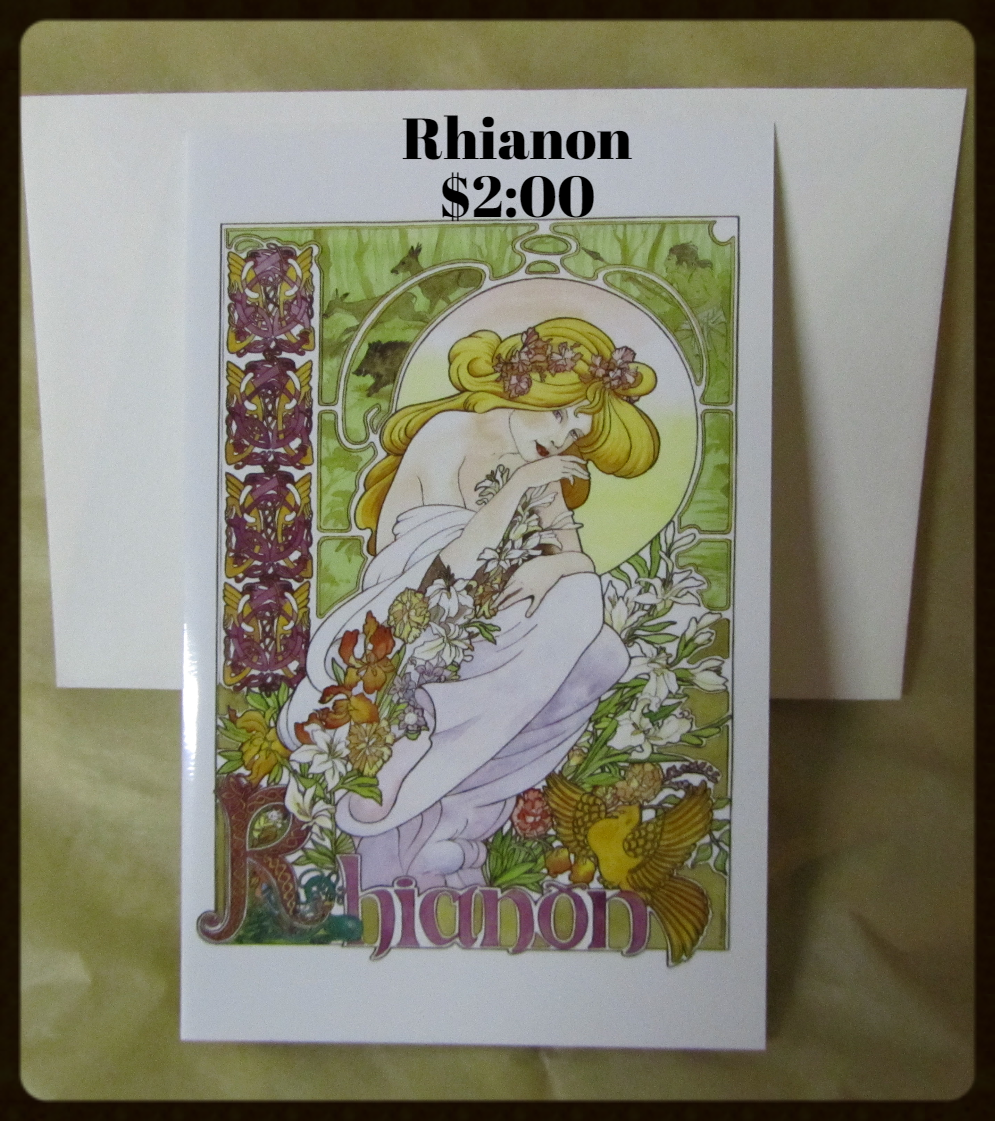 Rhianon blank card & envelope