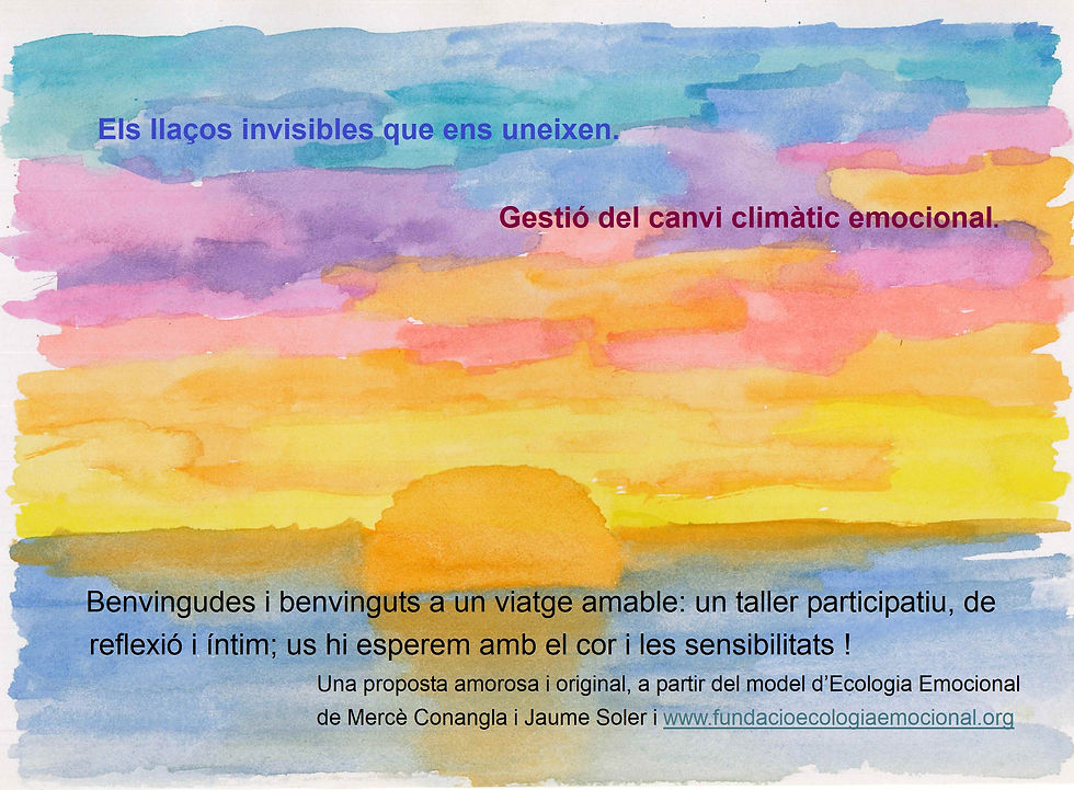 ECOLOGIA EMOCIONAL ""EXCLUSIU PER A SOCIS""