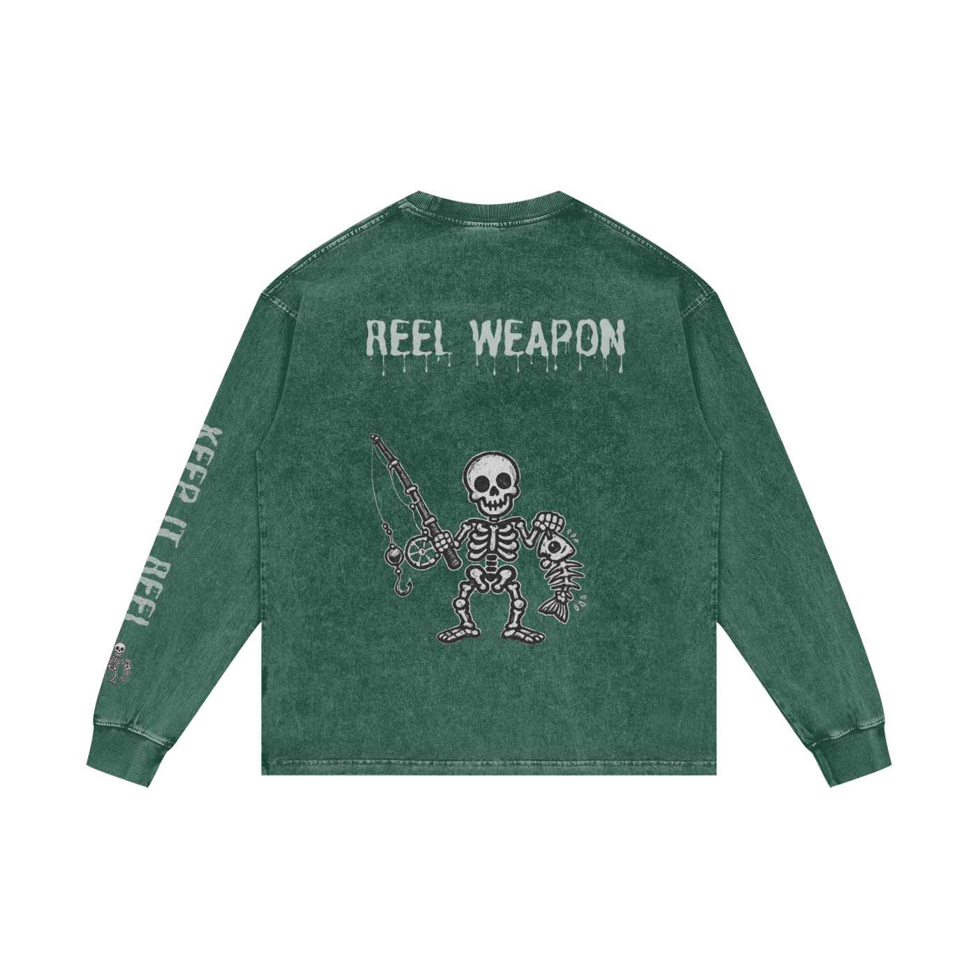 ‘Reel Weapon’ Oversize Long Sleeve Tee