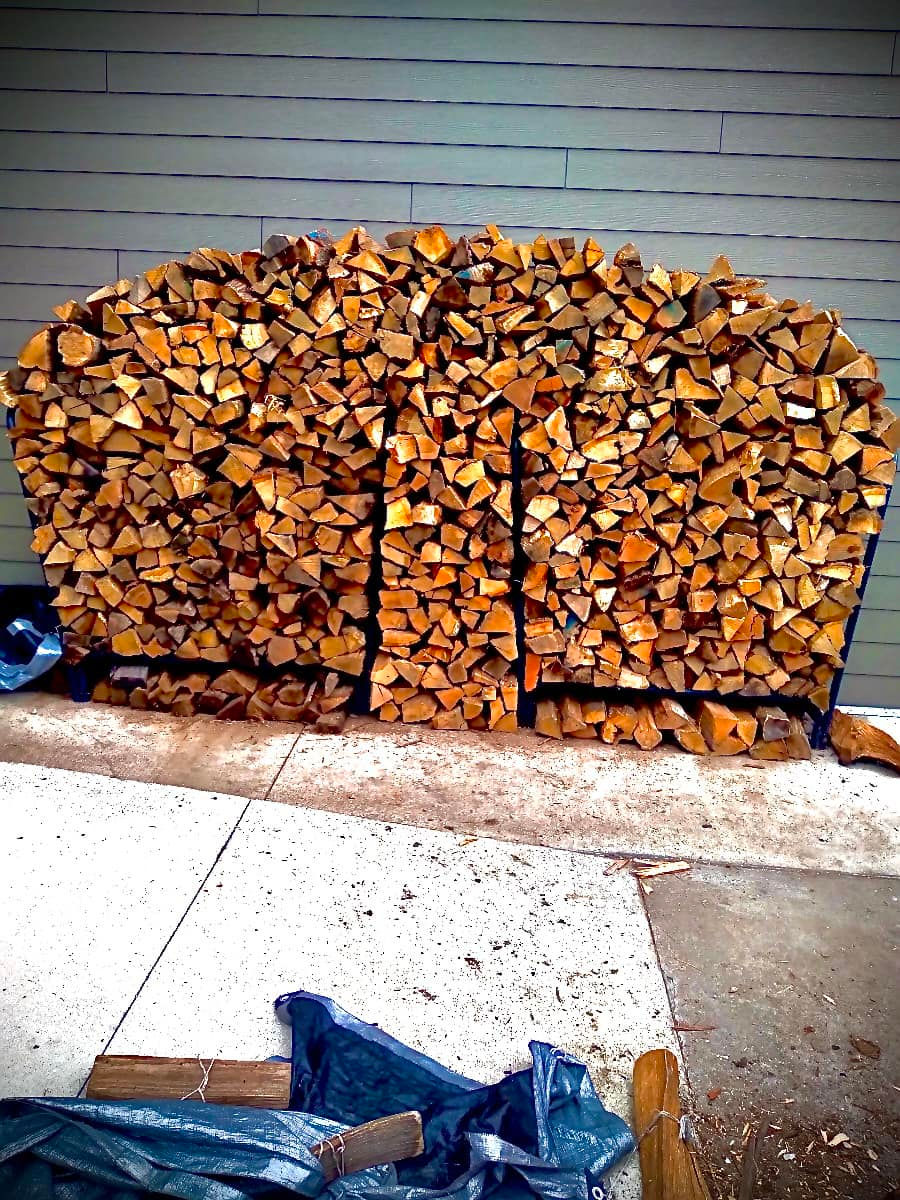Oak in rack