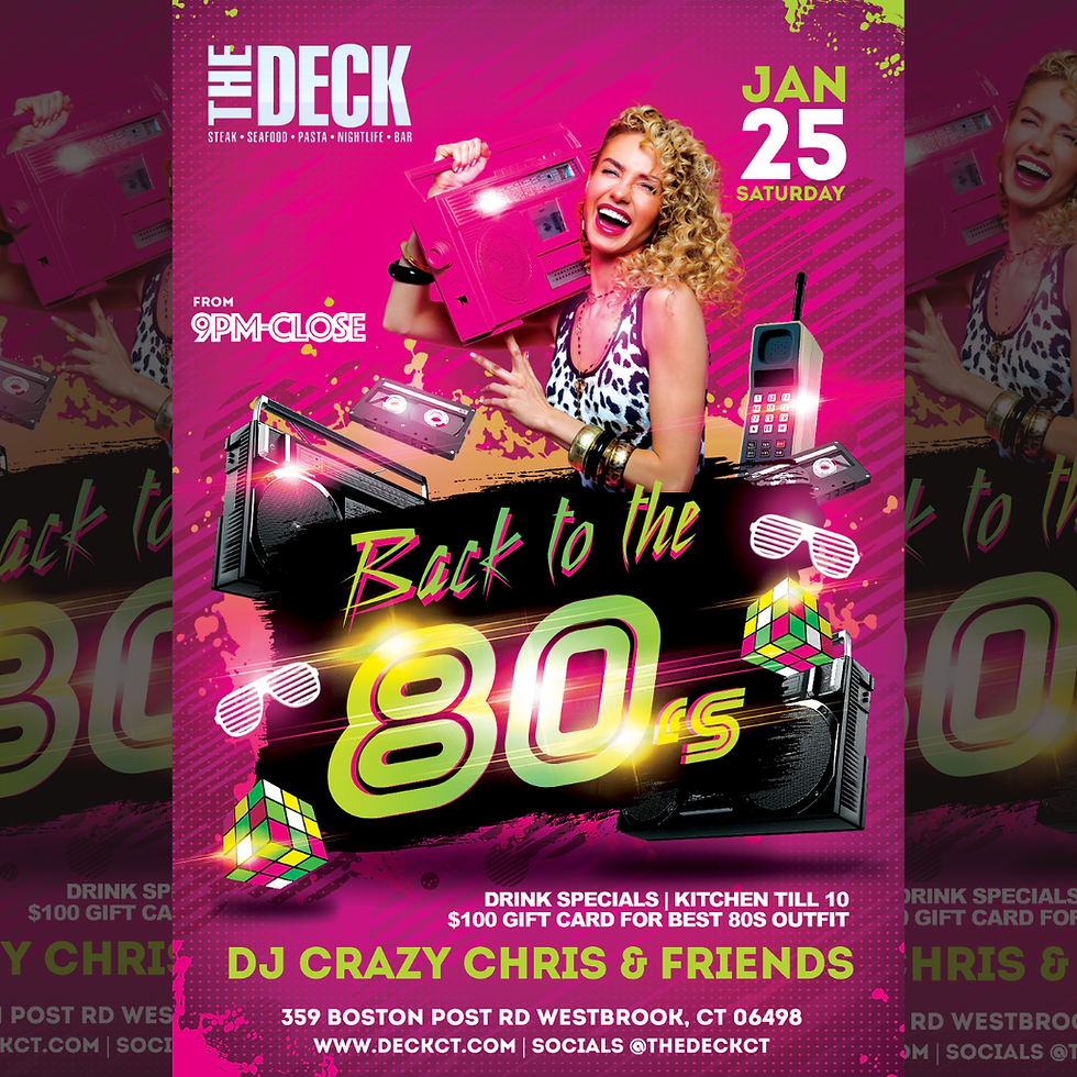 Annual 80s Party @ The Deck