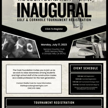 GOLF & CORNHOLE TOURNAMENT REGISTRATION NOW LIVE!
