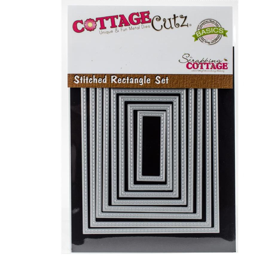 Stitched Rectangle COTTAGE CUTZ